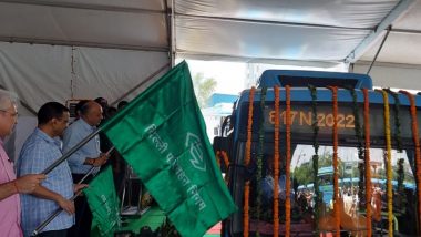 Delhi CM Arvind Kejriwal Flags Off 150 Electric Buses at IP Extention Bus Depot